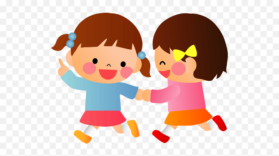 Children Girls Friends Clipart Free Download Transparent Emoji,Friends Clipart