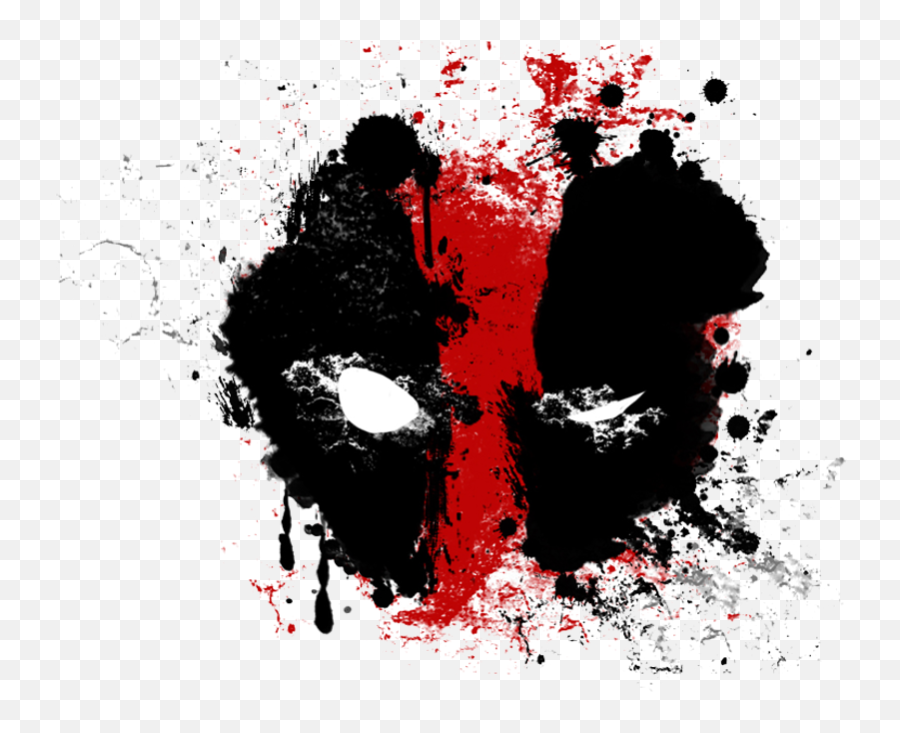Download Graphic Art Paint Design Deadpool Painting Hq Png Emoji,Dead Pool Logo