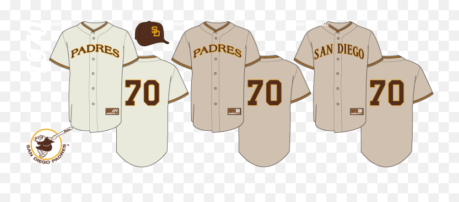 San Diego Padres Jersey History Presented By The Glaze Page - For Adult Emoji,Padres Logo
