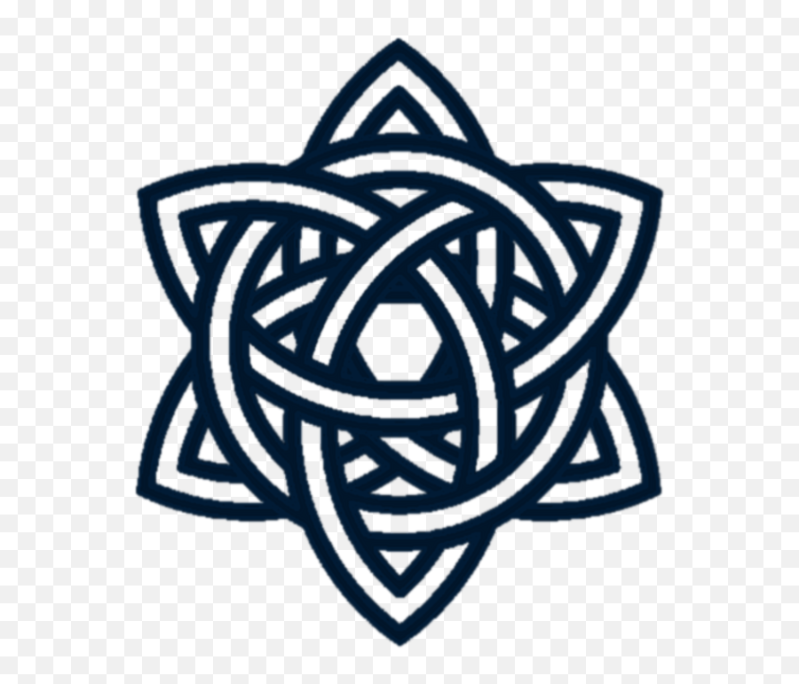 Triquetra Circle Interlaced 3 - Celtic Triquetra Mandala Emoji,Interlacing Png