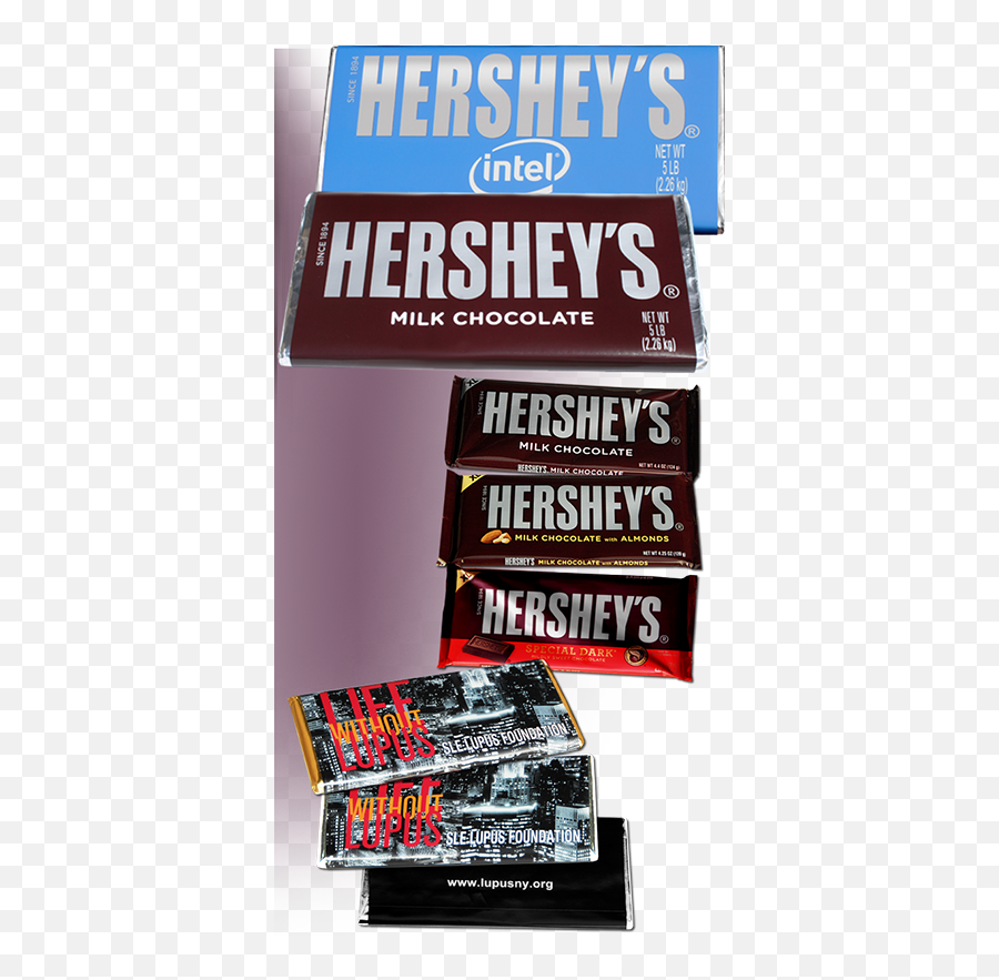 Download Custom Wrapped Big Hershey Bars - Chocolate Bar Png Emoji,Hershey Logo Png