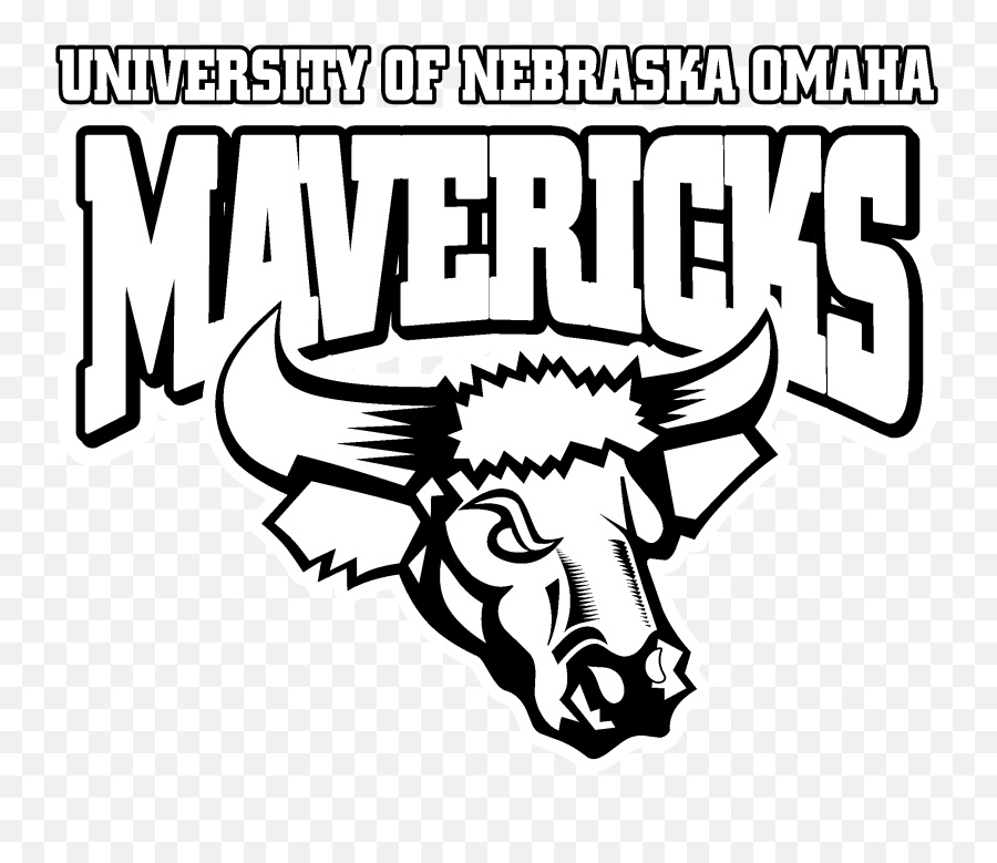 Nebraska Omaha Mavericks Logo Png Transparent U0026 Svg Vector - Uno Mavericks Black And White Emoji,Mavericks Logo