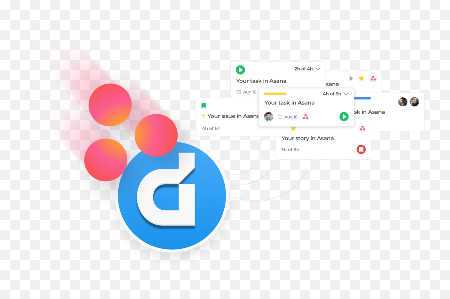 Asana Integration With Duefocus Time - Dot Emoji,Asana Logo
