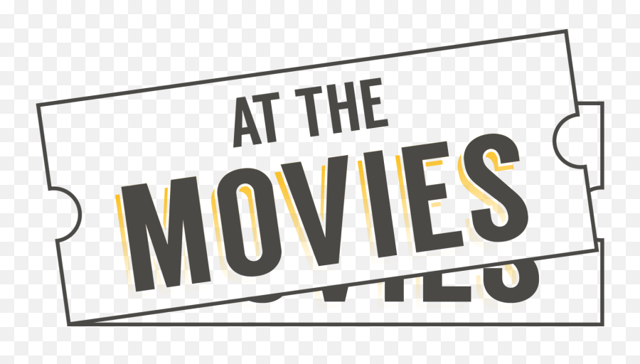 At The Movies - Logo Test 1 Double Gray With Yellow Shadow Major Social Emoji,Shadow Logo