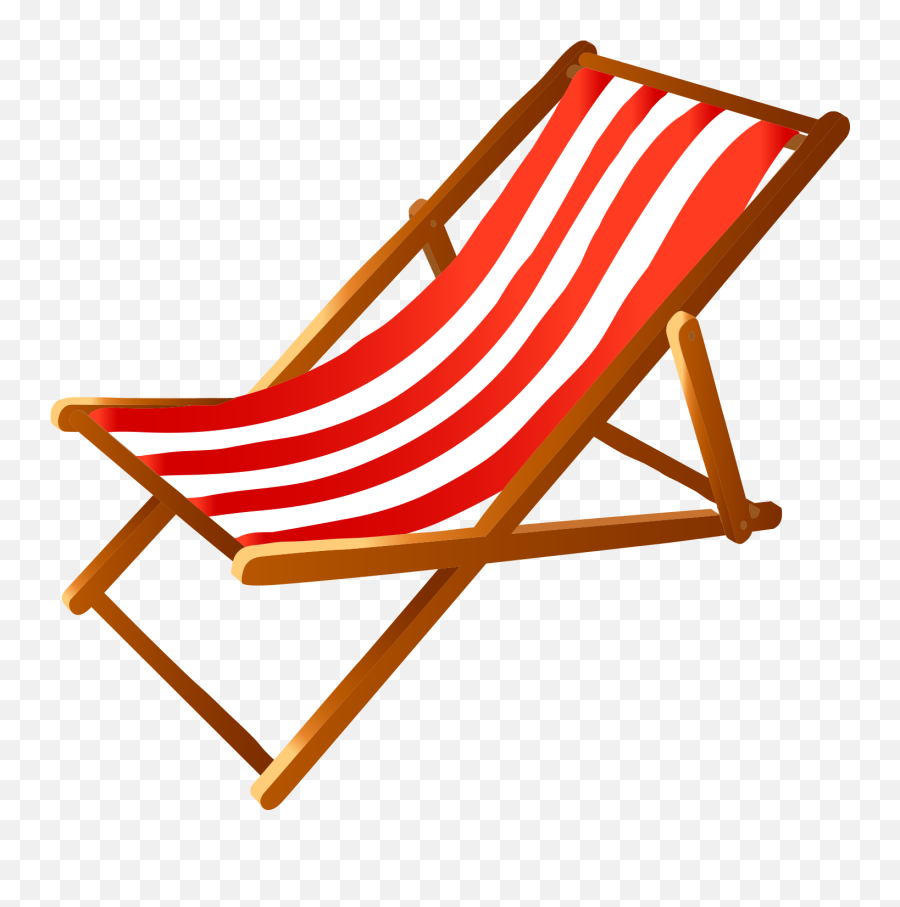 Eames Lounge Chair Table Deckchair Clip - Beach Chair Clipart Png Emoji,Beach Chair Clipart