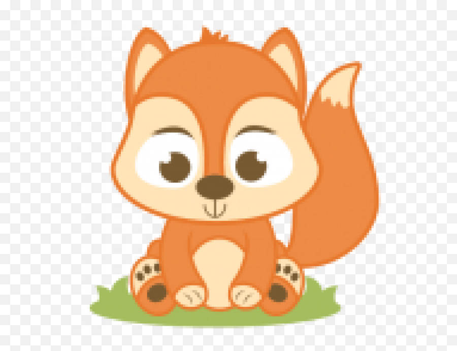 Download Red Squirrel Clipart Baby Squirrel - Baby Fox Baby Fox Cute Fox Clipart Emoji,Squirrel Clipart