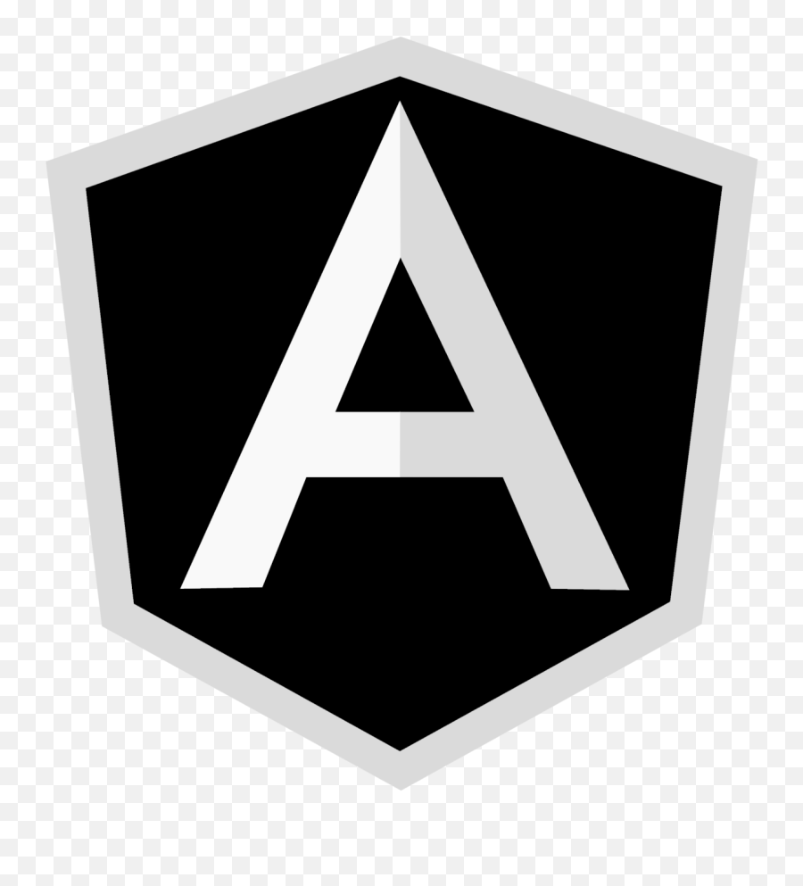 Angular Icon Logo Black And White - Language Emoji,Angular Logo