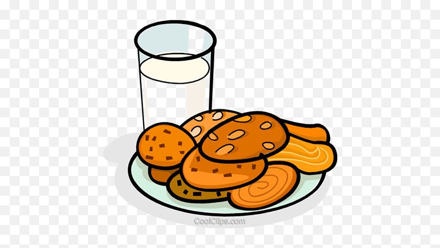 Glass Of Milk And A Plate Of Cookies Roy 617867 - Png Cookies On Table Cartoon Emoji,Milk Clipart