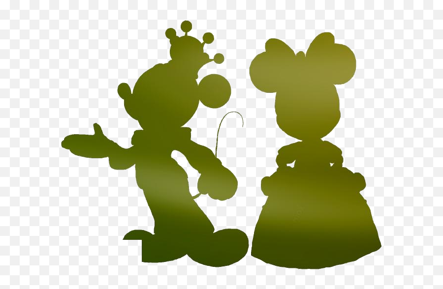 Mickey Prince Princess Minnie Png Silhouette Pngimagespics - Mickey Mouse King Blue Emoji,Minnie Png