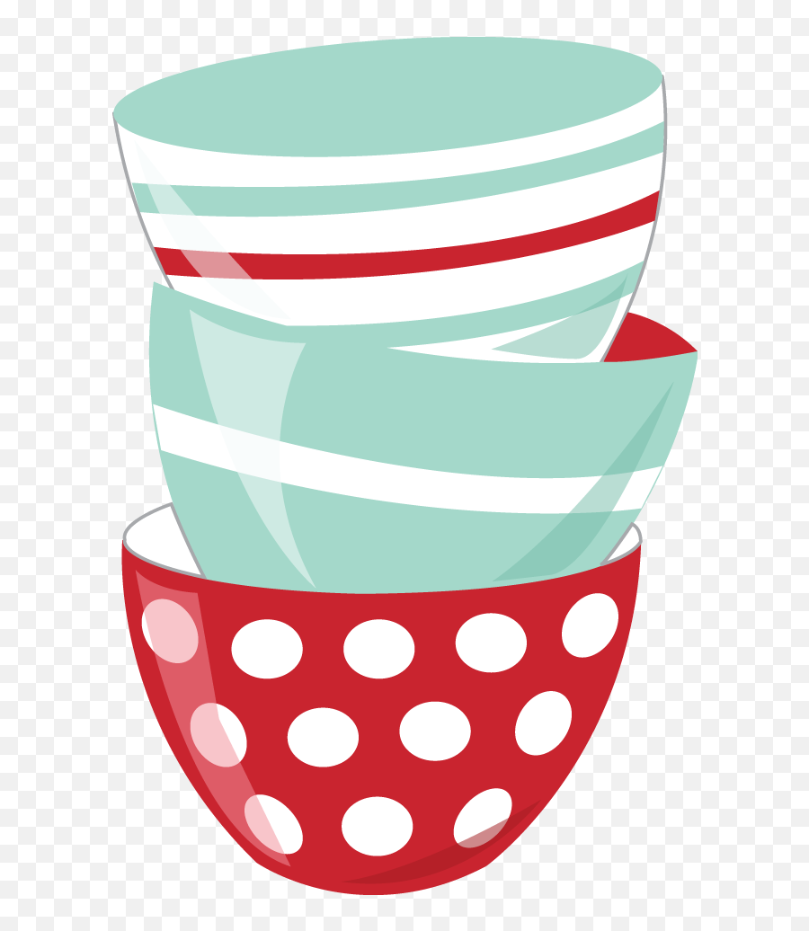 Baking Clipart Png - Cute Mixing Bowls Clip Art Emoji,Baking Clipart