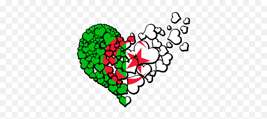 Algeria Flag Heart 4500 X 5400 P Free - Lovely Emoji,Free Png Images For Commercial Use