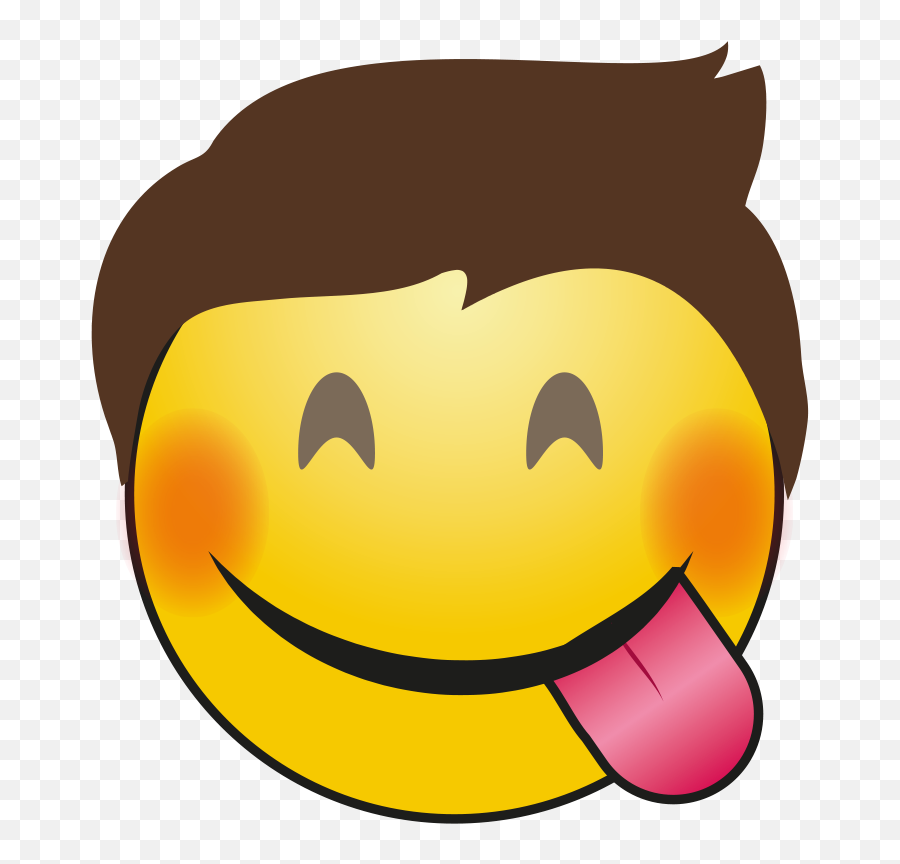 Funny Boy Emoji Png Clipart - Faces Boy Smiley Funny,Funny Clipart