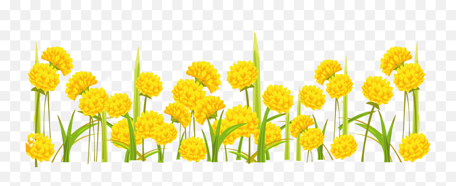 Transparent Background Yellow Flower - Yellow Flowers Transparent Emoji,Yellow Flower Transparent