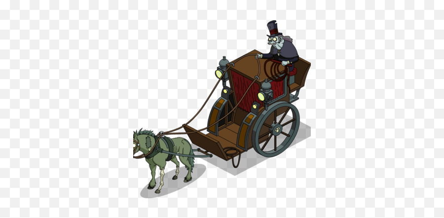 Dark Carriage The Simpsons Tapped Out Wiki Fandom - Puentes Springfield Tapped Out Emoji,Horse And Carriage Clipart