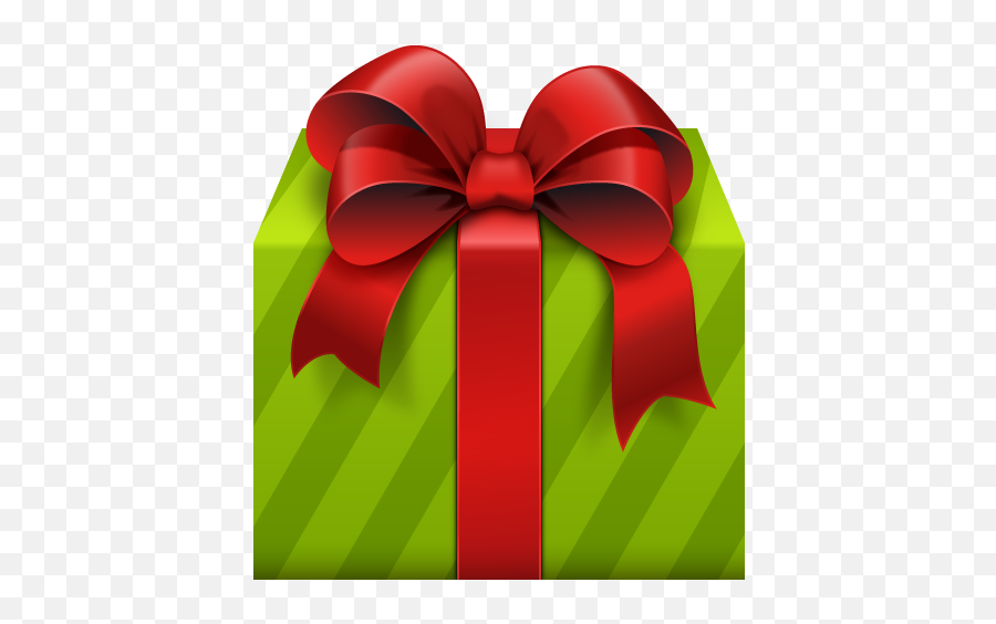 Green Gift Box With Red Bow Png Picture - Christmas Presents Clipart Green Emoji,Gift Clipart