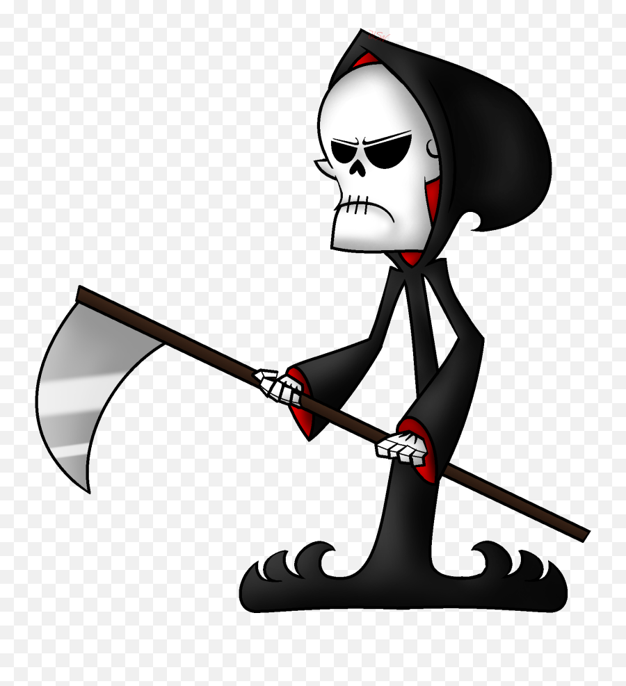 Death Grim Cartoon Network Drawing - Grim Reaper Cartoon Emoji,Grim Reaper Transparent Background
