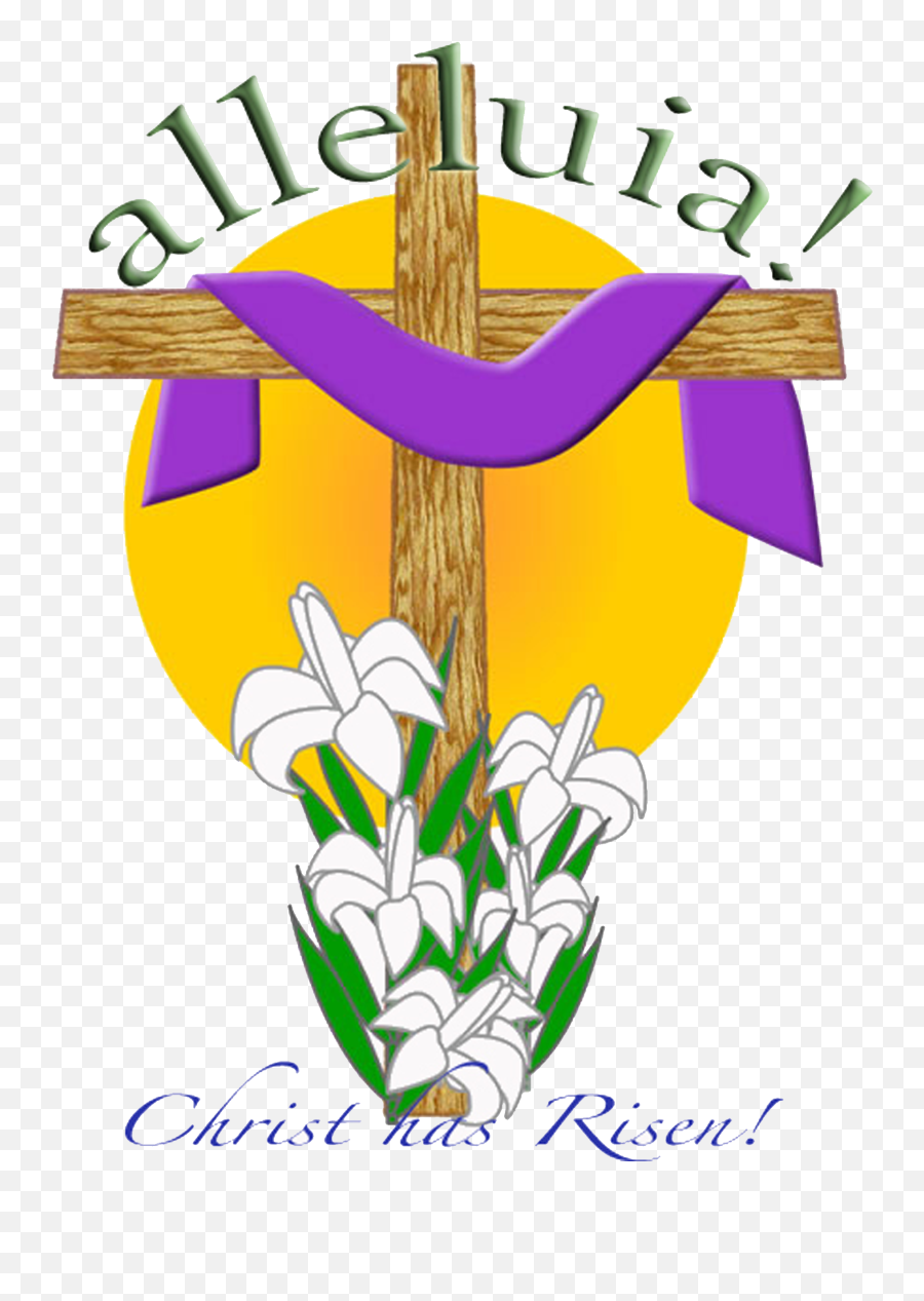 Christ Is Risen Alleluia - Catholic Holy Saturday Easter Vigil Emoji,He Is Risen Clipart