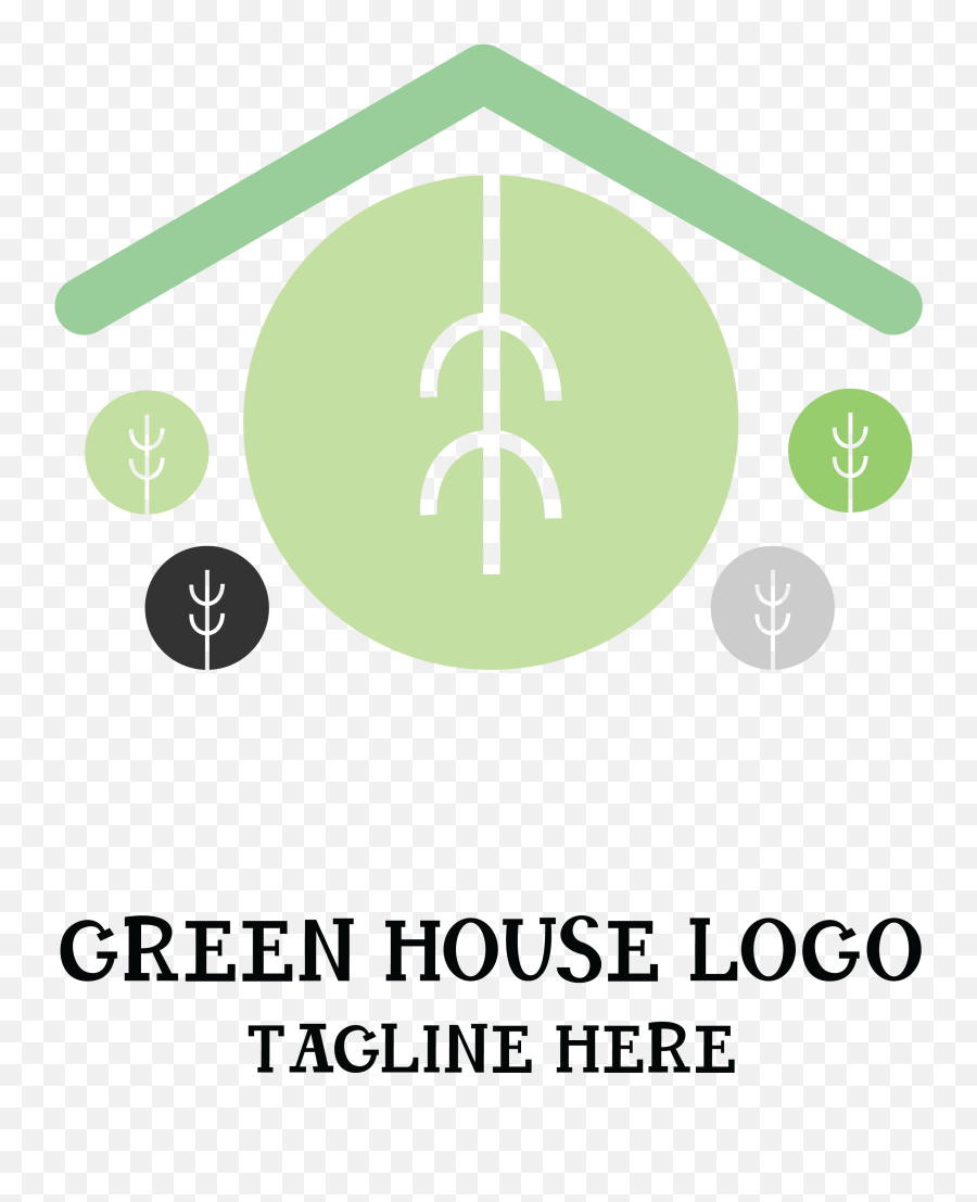 Green House Logo Vector Graphic By Yuhana Purwanti Emoji,Greenhouse Logo
