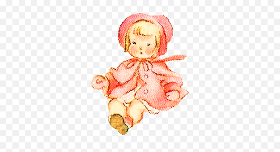 Vintage Baby Toy Illustration Png - Clip Art Library Transparent Vintage Baby Png Emoji,Doll Clipart
