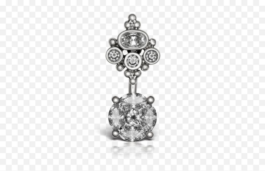 Diamond Mt Crown And 8mm Invisible Set Cluster Barbell Emoji,Diamond Crown Png