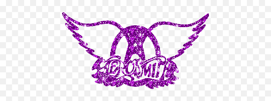 Logo Aerosmith Gif - Clip Art Library Aerosmith Glitter Logo Png Emoji,Myspace Logo