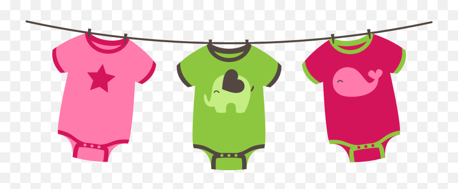 Baby Shower Clipart Png Png Image With - Baby Clothing Green Clipart Emoji,Baby Shower Clipart