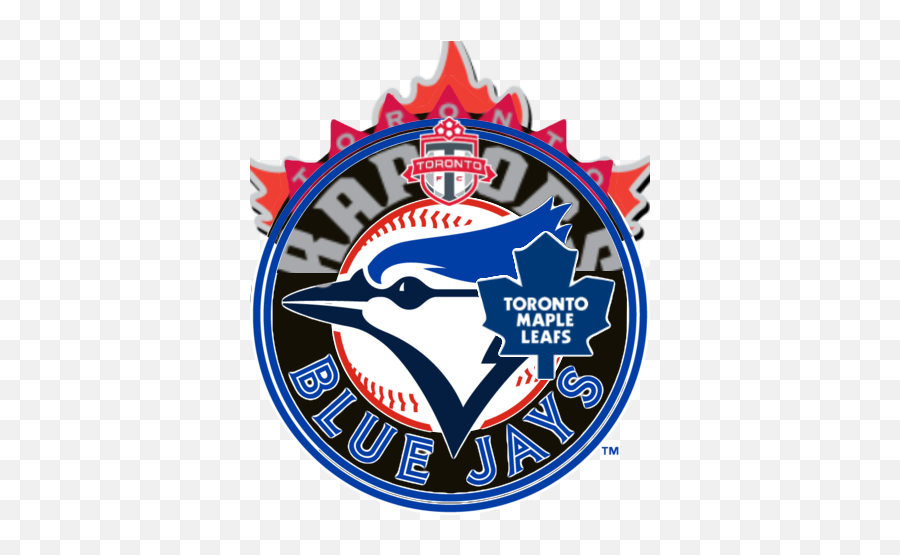 Blue Jays Leafs Raptors Rock And Tfc - Toronto Blue Jays Poster Logo Emoji,Toronto Blue Jays Logo