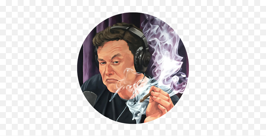 Elon Musk Smoking Sticker Joe Rogan Show Decal Rs34 Ebay - Elon Musk Sticker Emoji,Joe Rogan Logo