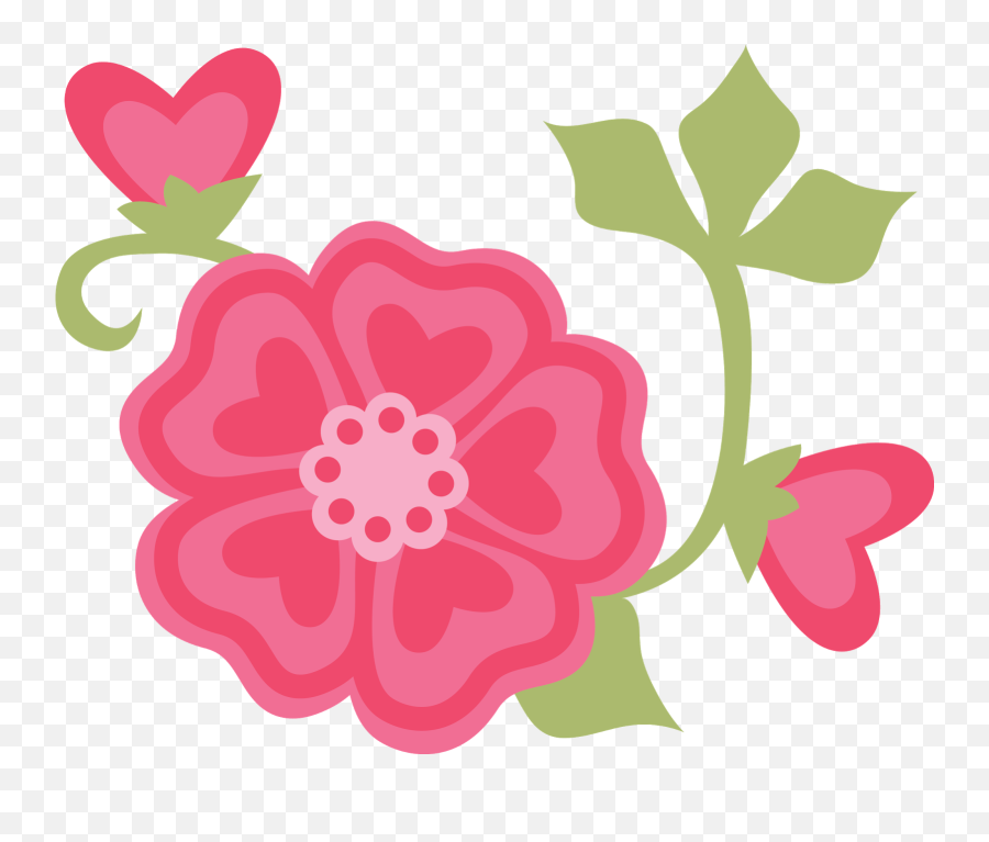 February Clipart Wallpaper February - Cute Pink Flower Png Emoji,February Clipart