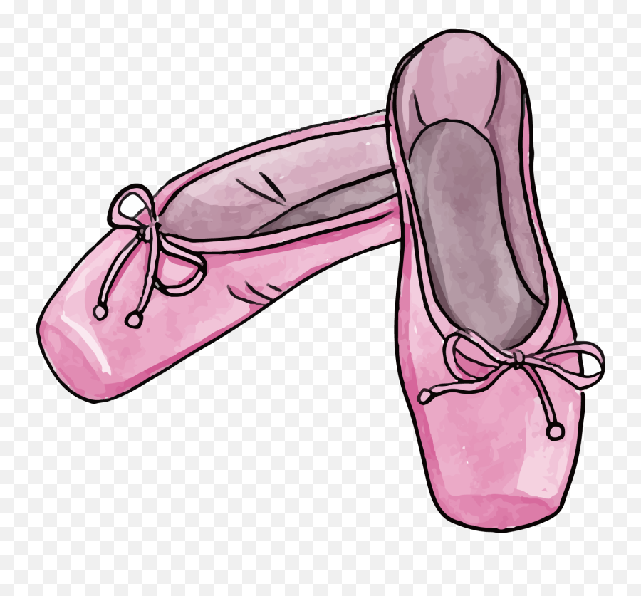 Ballet Shoe Drawing Illustration - Png Ballerina Shoes Ballet Shoes Drawing Png Emoji,Ballet Clipart