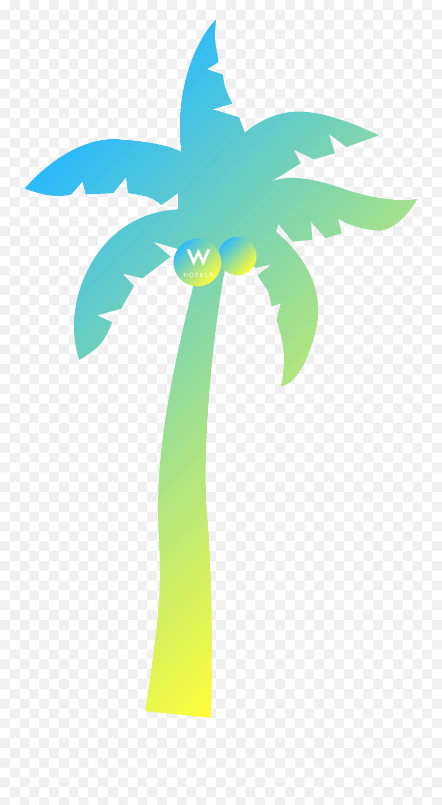 Palm Tree Travel Sticker By W Hotels Worldwide For Ios - Transparent Palm Tree Gifs Emoji,Palm Tree Transparent