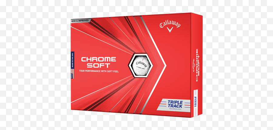 Callaway White 2020 Chrome Soft Triple - Callaway Chrome Soft Triple Track Golf Balls Emoji,Callaway Logo