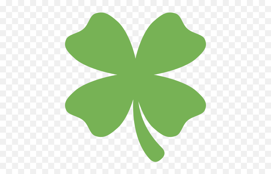 Four Leaf Clover Emoji Meaning With Pictures From A To Z - Four Leaf Clover Emoji Twitter,Four Leaf Clover Png