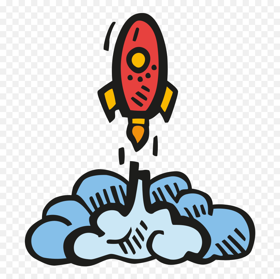 Rocket Ship Png - Download Svg Download Png Launch Icons Icon White Rocket Png Emoji,Rocket Transparent Background