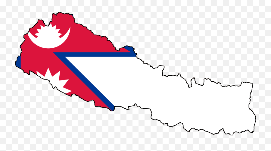 18 19 November 2011 - Nepal Flag On Country 2000x1029 Map Of Nepal Png Emoji,November Clipart
