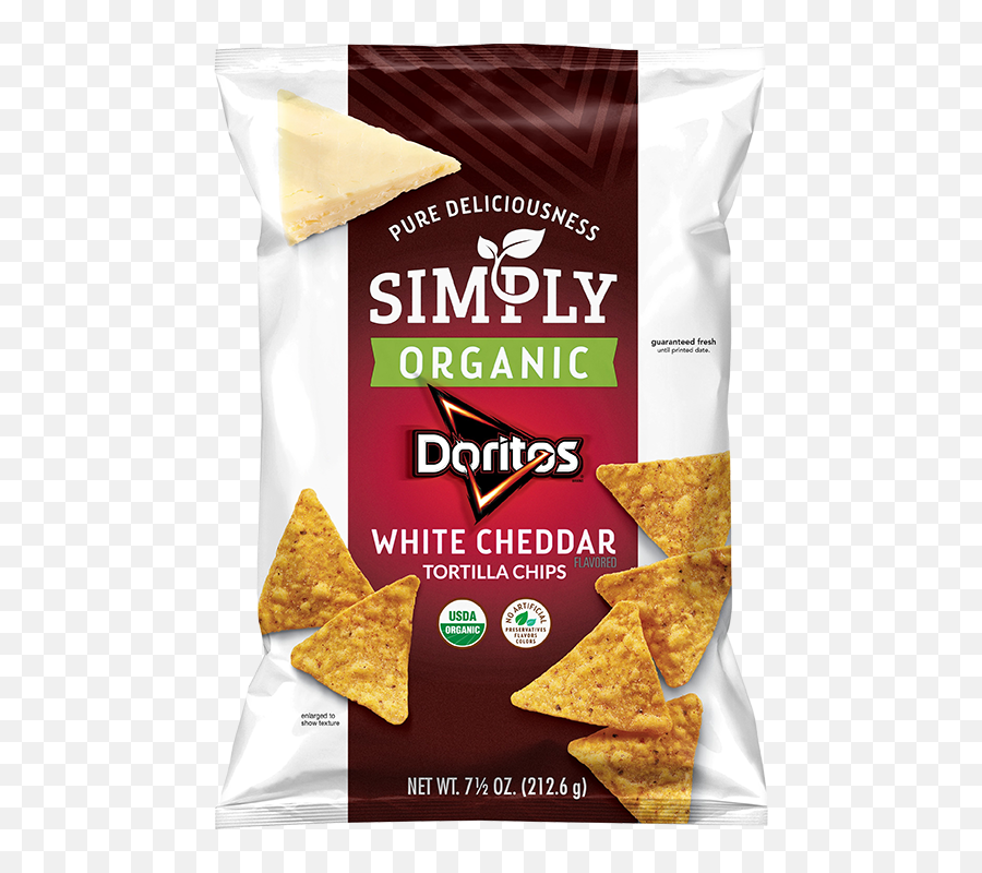 Simply Organic White Cheddar Flavored - Simply Organic Doritos Emoji,Doritos Logo