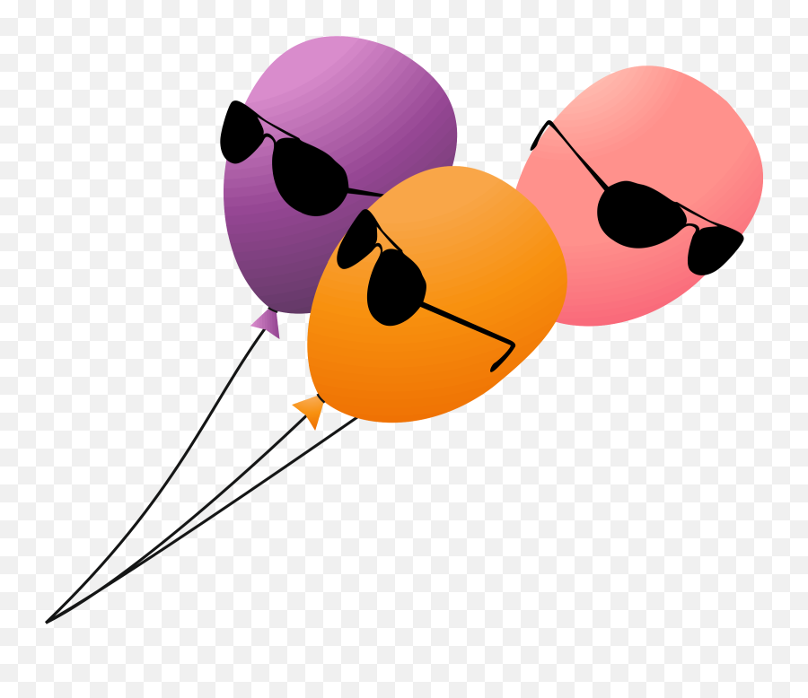 Balloon Balloons Birthday Cia Fbi - Cool Balloons Clip Art Emoji,Funny Clipart