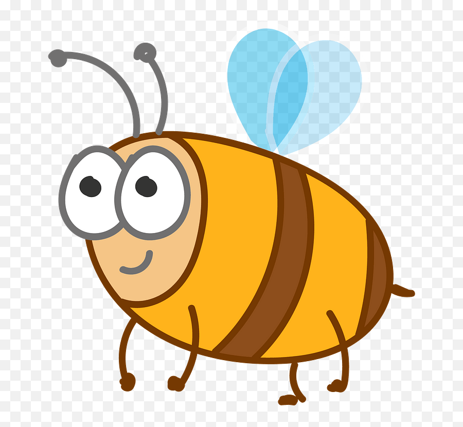 Cute Bee Clipart Free Download Transparent Png Creazilla - Happy Emoji,Free Bee Clipart