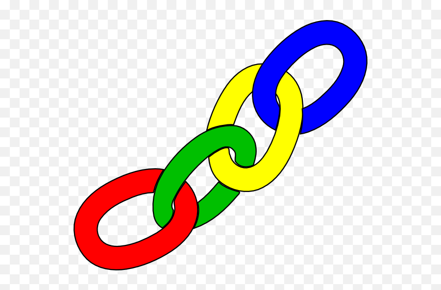 Color Chain Links Clip Art At Clker - Clipart Chain Emoji,Broken Chain Clipart