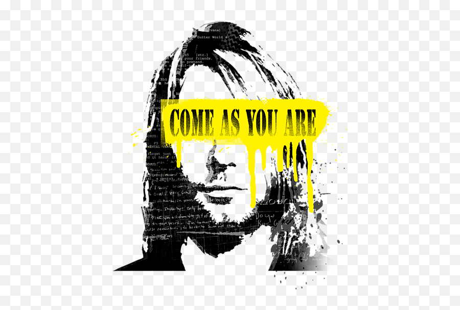Kurt Cobain Nirvana Logo Transparent - Kurt Cobain Graphic Art Emoji,Nirvana Logo