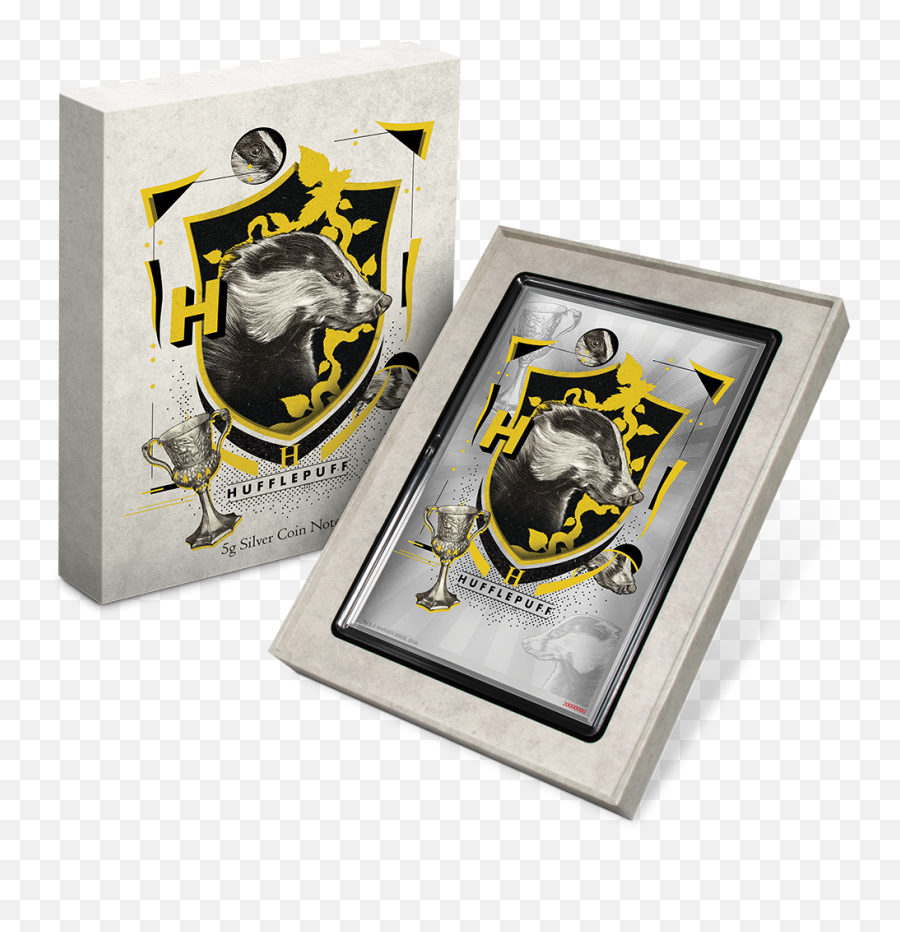 Harry Potter Houses - Silver Coin Note New Zealand Mint Emoji,Hufflepuff Crest Png