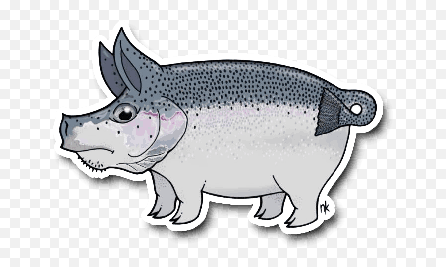Nate Karnes Pig Steelhead Sticker Emoji,Tarpon Clipart