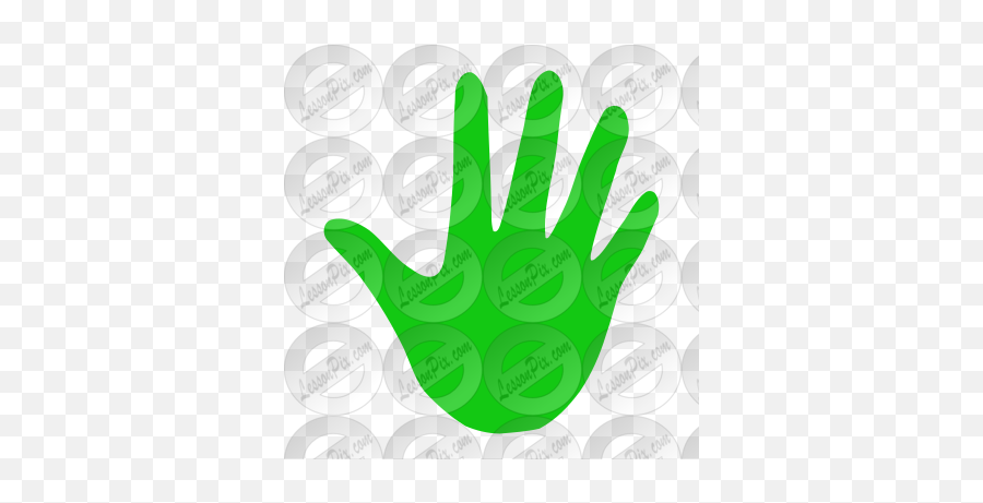 Hand Stencil For Classroom Therapy Use - Great Hand Clipart Emoji,Body Language Clipart