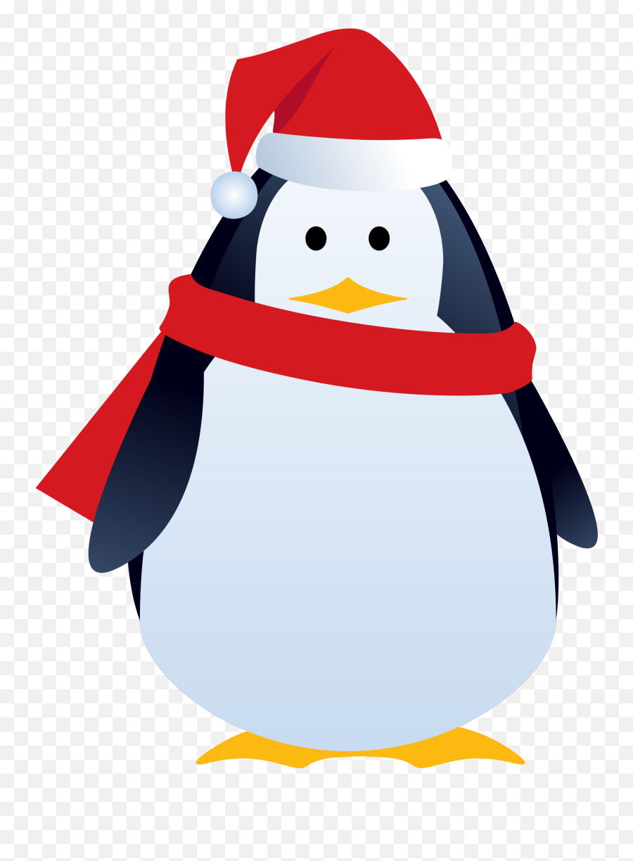 Library Of Cute Christmas Penguin Clipart Library Stock Png - Christmas Penguin Transparent Emoji,Christmas Present Clipart