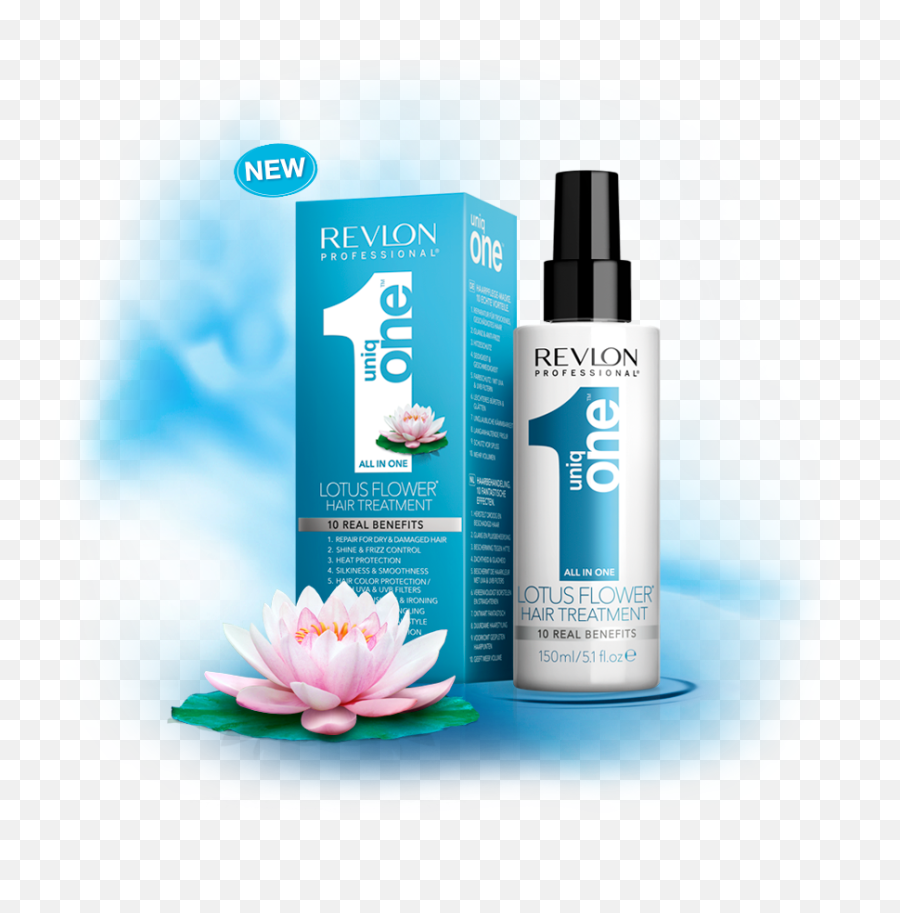 Download Hd Revlon Uniq - One Lotus Flower Hair Treatment Emoji,Lotus Flower Transparent