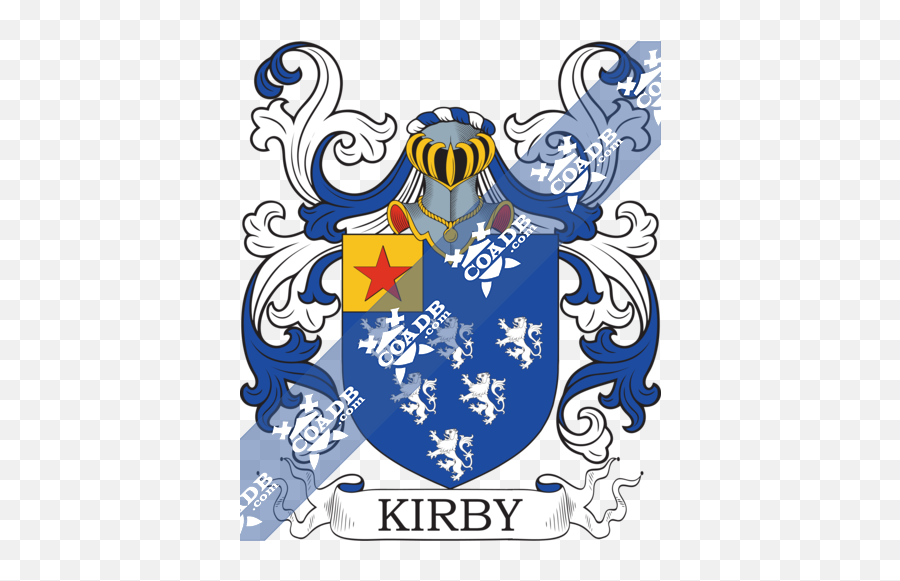 Kirby Family Crest Coat Of Arms And Name History Emoji,Kirby Logo Png