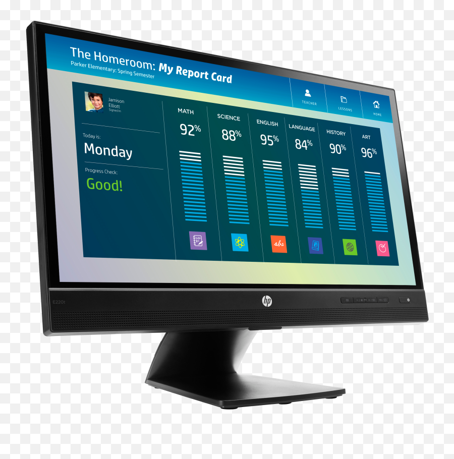Download E202 Led Tv Hp E - 0t Computer Elitedisplay Clipart Emoji,Elite Clipart