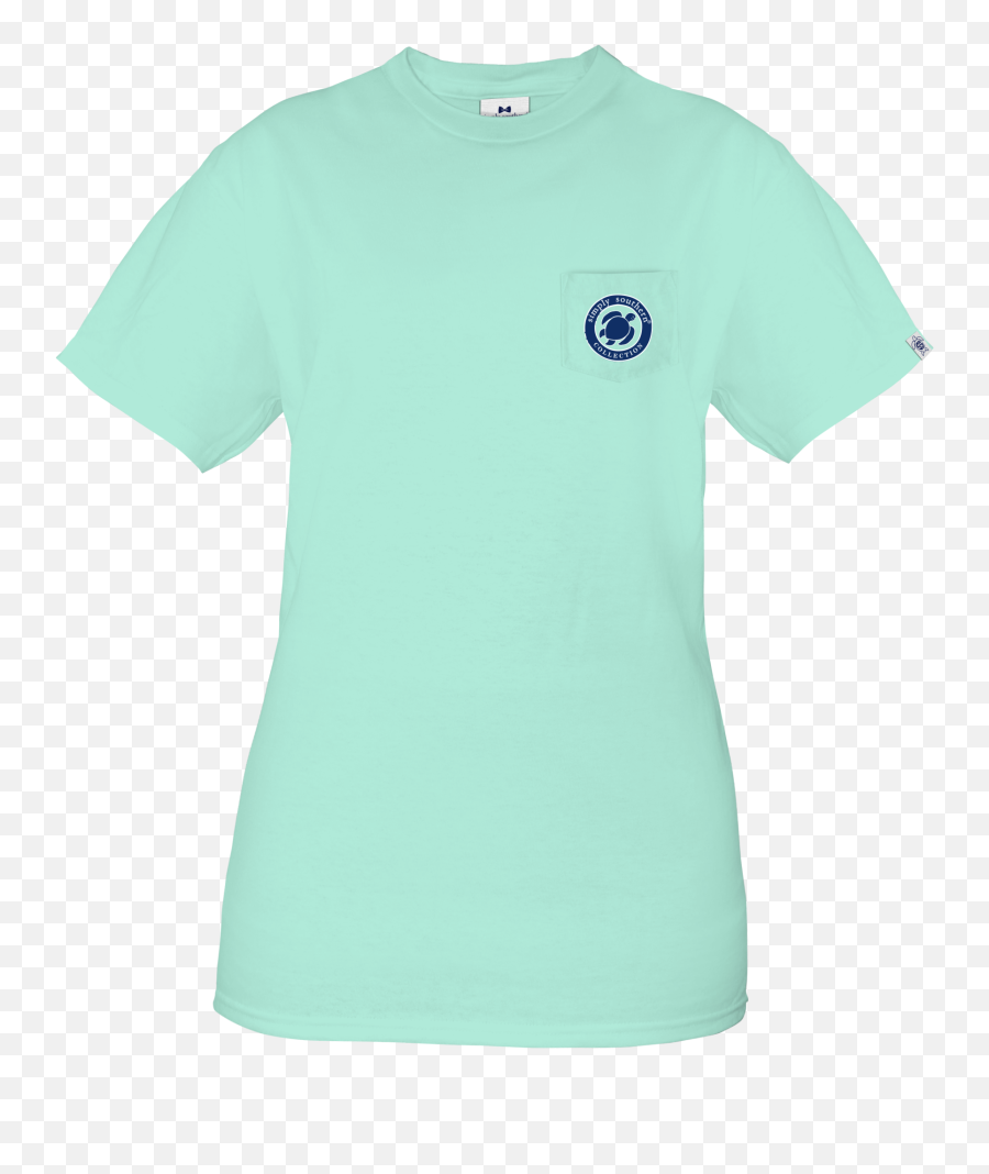 Simply Southern Light Green Shirt With - Short Sleeve Emoji,Simply Southern Logo