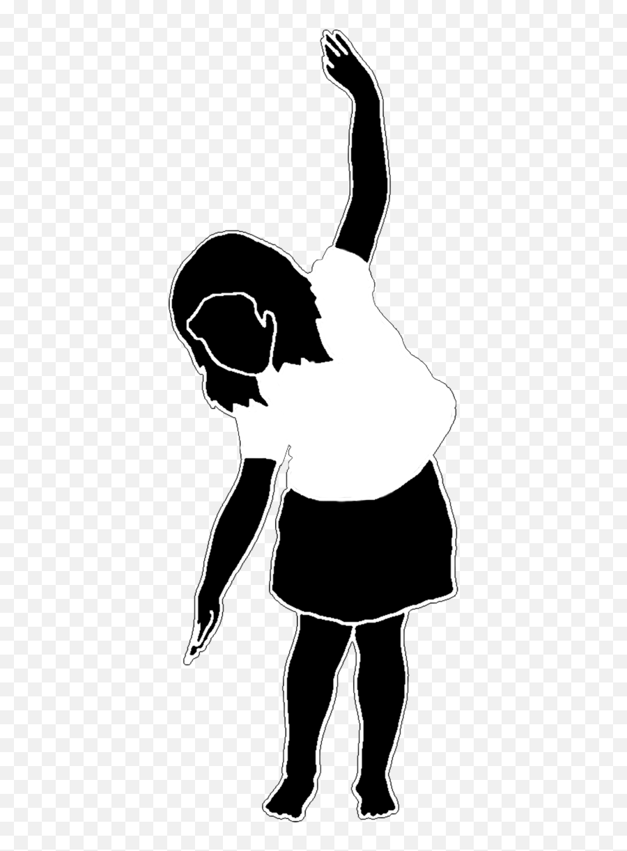 Little Girl Clipart Black And White Png - Dancer Emoji,Nap Clipart