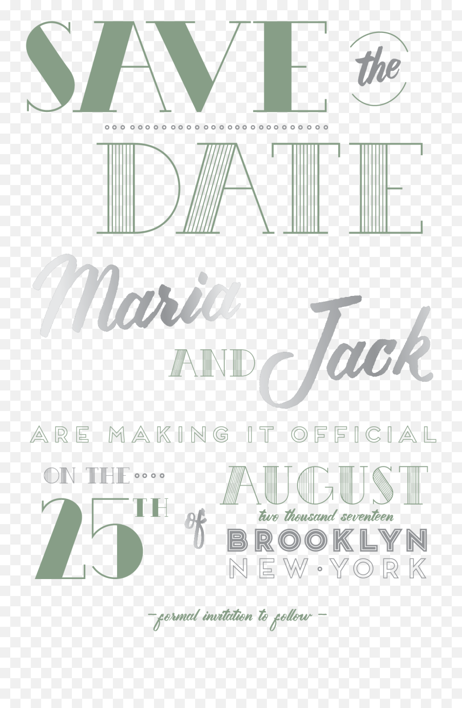 Typography Vector Save The Date - Poster Transparent Emoji,Save The Date Clipart